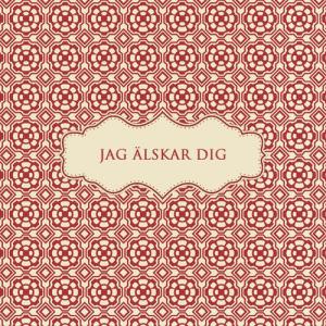 Kort "Jag älskar dig"