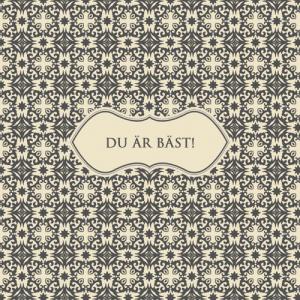 Kort "Du är bäst"