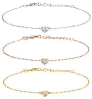 Armband Almanor (hjärta med stenar) - Nordahl Jewellery