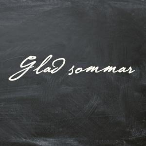 Kort "Glad Sommar" (svart/vit)