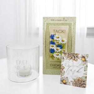 Presentset Tack (ljuslykta